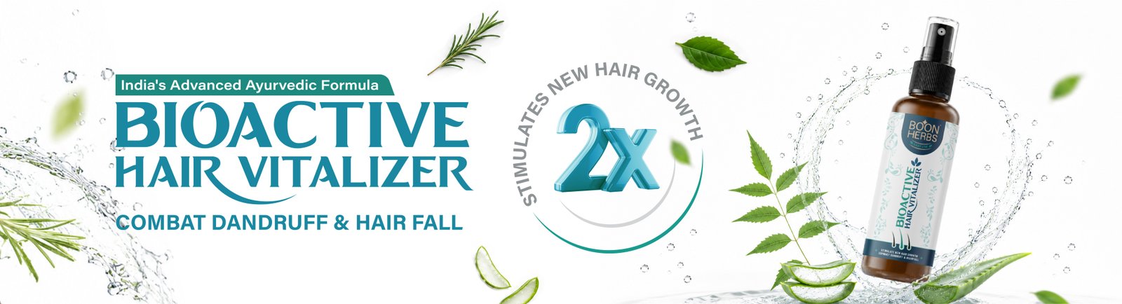Boon Herbs Hair Vitalizer Banner